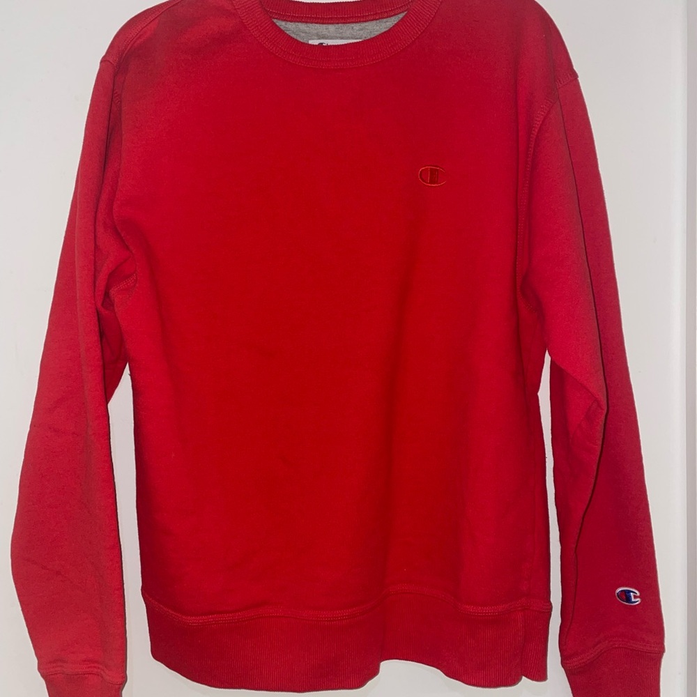 Champion Bold Red Crewneck Sweater